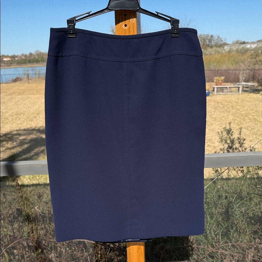 Jones Studio Elegant Blue Pencil Skirt